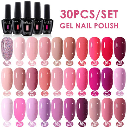 NAILCO 15ml 10/20/30pcs Nail Gel Polish 333 Colors Blue UV&LED Gel Varnish Nude Red Soak Off Semi Permanent UV Nail Gel Varnish