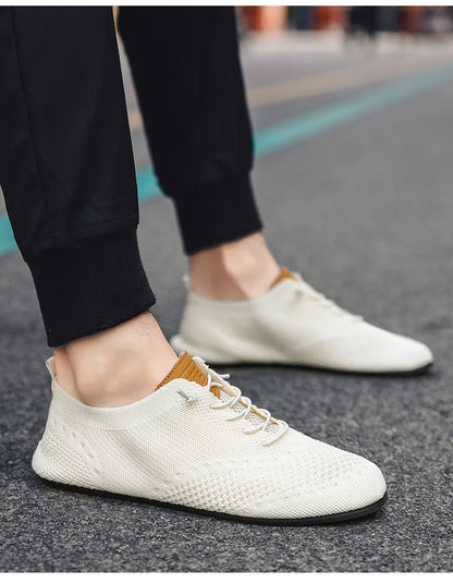 YRZL Men's Shoes Breathable Casual Driving Shoes Indoor Outdoor Men Shoes Loafers Lightweight Comfortable Soft Sole Walking Shoe