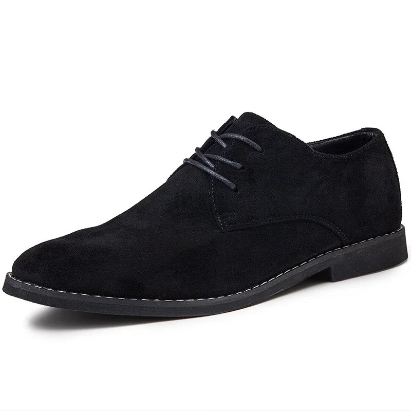 Men's Matte Leather Black/brown Casual Business Office Oxfords Formal Suede Leather Shoes for Men New Arrivals Male Derby Style