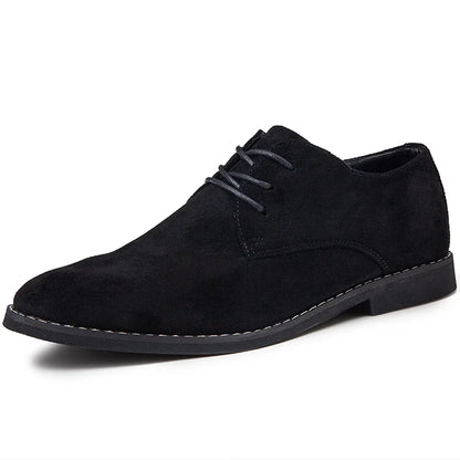 Men's Matte Leather Black/brown Casual Business Office Oxfords Formal Suede Leather Shoes for Men New Arrivals Male Derby Style