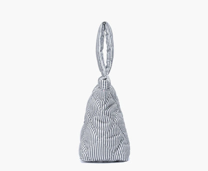 LEE Ladies Cute Design Puffer Bag Casual Soft Small Pink White Quilted Handbag Women Korean Style Down-filled Phone Bucket Bag