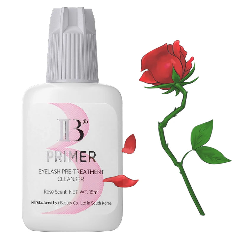 1 Bottle IBeauty Rose Primer Eyelash Extension Booster Long Lasting Korea Shop Adhesive Supplies Makeup Glue Stronger Tools