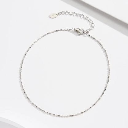 ORSA JEWELS 925 Sterling Silver Mariner Chain Anklets Fashion Women Summer 14K Gold Foot Bracelet Ankle Straps Jewelry SA24