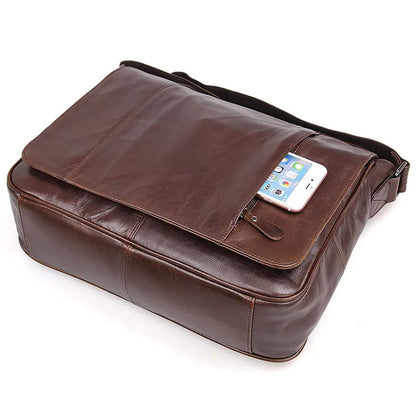 Fashion High Class Oil-Waxed Genuine Leather Shoulder Bag men Leather Messenger Bag Male Crossbody Bag Sling Leisure Bag Satchel
