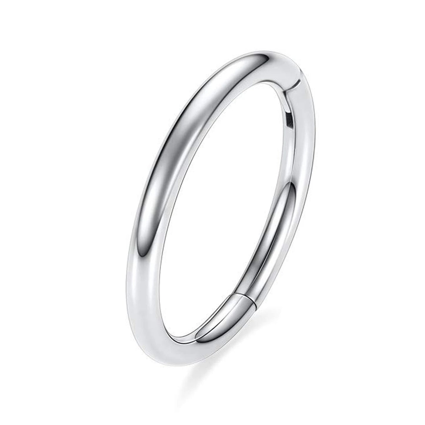 Hinged Nose Ring Hoop Septum Hoop  Ring Tragus Rook Ring Piercing Jewelry Lip Labret Ring Clicker Cartilage Earrings Women Gift