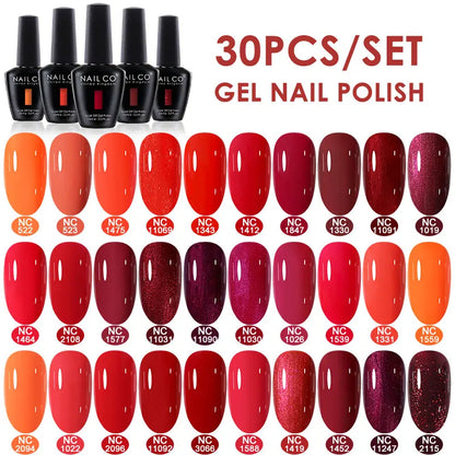 NAILCO 15ml 10/20/30pcs Nail Gel Polish 333 Colors Blue UV&LED Gel Varnish Nude Red Soak Off Semi Permanent UV Nail Gel Varnish