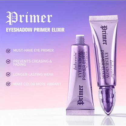 Waterproof Eyeshadow Primer Potion Nude Eyelid Base Primer for Smooth Eye Makeup Waterproof & Long-Lasting Translucent