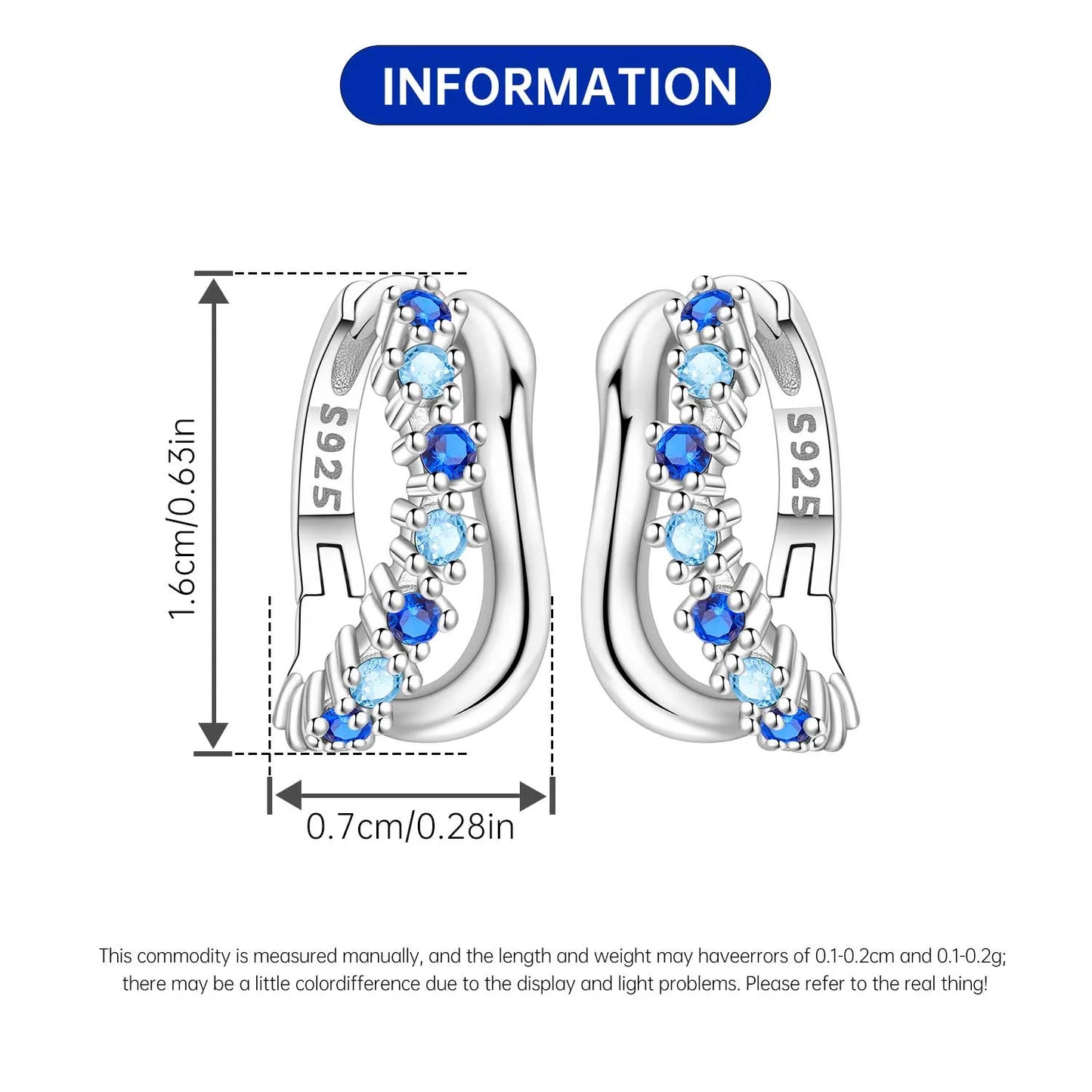 925 Sterling Silver Exquisite Multi-layer Ear Ring Jewelry Versatile Hoop Earrings For Women Jewelry Fine Birthday Party Gift