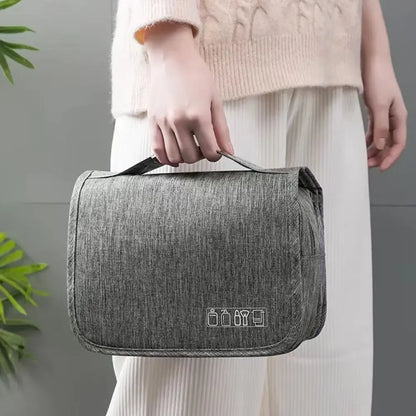 High Quality Women Waterproof Cosmetic Bag Travel Makeup Bags Toiletries Organizer Hanging Dry And Wet Separation Storage Bag