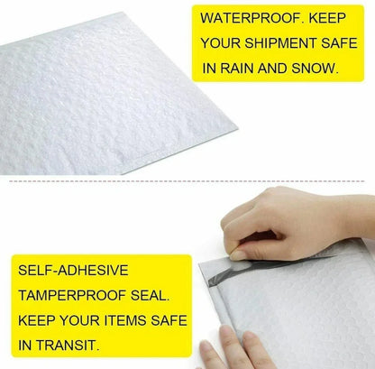 1000 PCS #000 4x7 POLY BUBBLE MAILERS SHIPPING MAILING PADDED BAGS ENVELOPES SELF SEAL