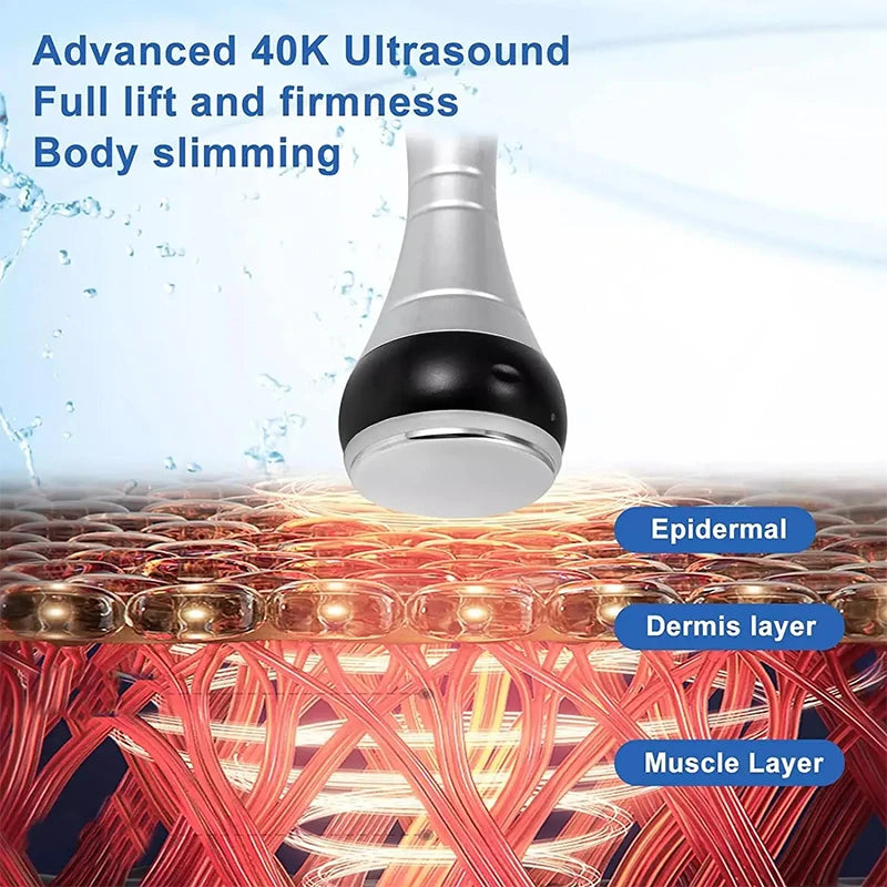 40K 3 In1 Cavitation Body Slimming Machine Facial Massager Skin Tighten Face Lifting Vacuum Suction Beauty Device（Fast Shipping）