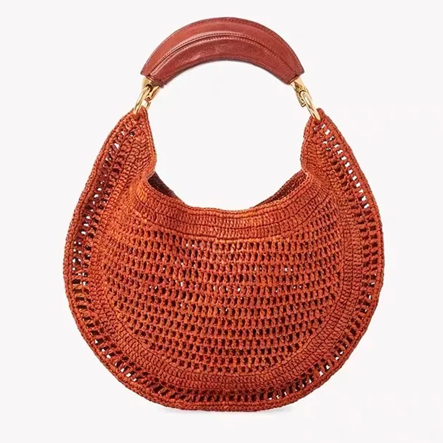 Cross border summer seaside vacation style retro wrist pure handmade colorful grass woven armpit bag hobo handbag