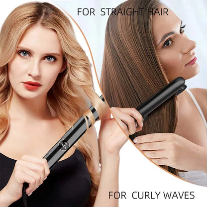 Professional Flat Iron Negative Ion Ceramic Hair Straightener Electric Fast Heat-Up Salon Styling Straightener Iron