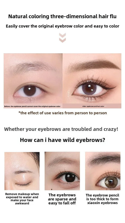 Waterproof Eyebrow Pen, Microblading Eyebrow Pencil With 4 Split Head, Natural Looking Brows Makeup ( 5 Colors)