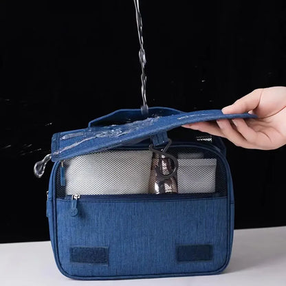 High Quality Women Waterproof Cosmetic Bag Travel Makeup Bags Toiletries Organizer Hanging Dry And Wet Separation Storage Bag