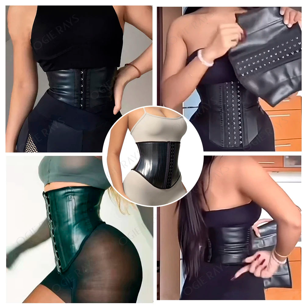 Waist Trainer Shaper Belt Tummy Wrap Hourglass Modeling Strap Latex Corset Belly Slimming Sheath Workout Woman Reductive Girdle