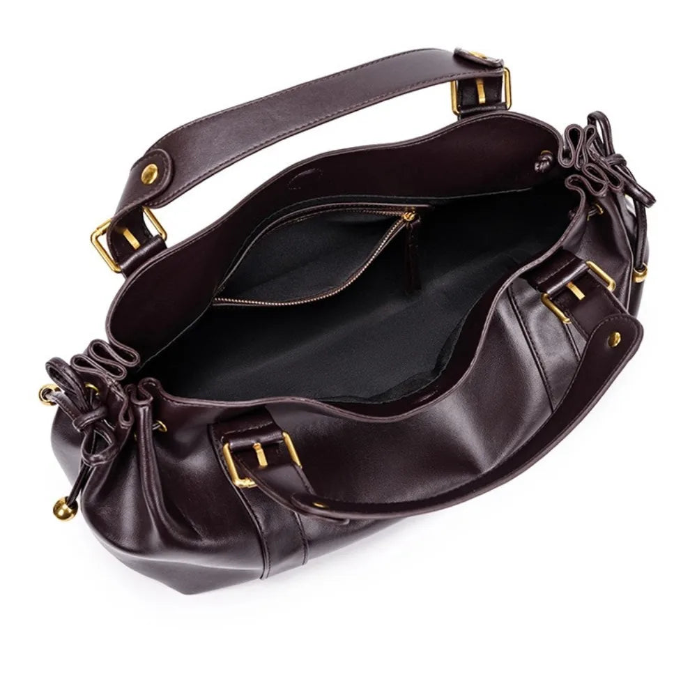 Solid Color Simple Handbag Work Commuter Fashion Women's Bag Shoulder Tote Bag Soft and Comfortable Pillow Bag