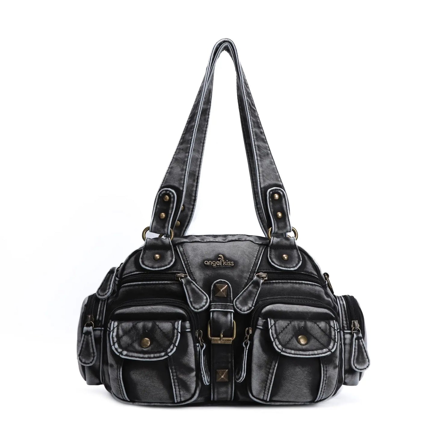 Vintage Women Handbags Satchel Top-handle Handbag PU Shoulder Bag Dumpling Pack Give Gifts Shoulder Bags Phone Money Pack