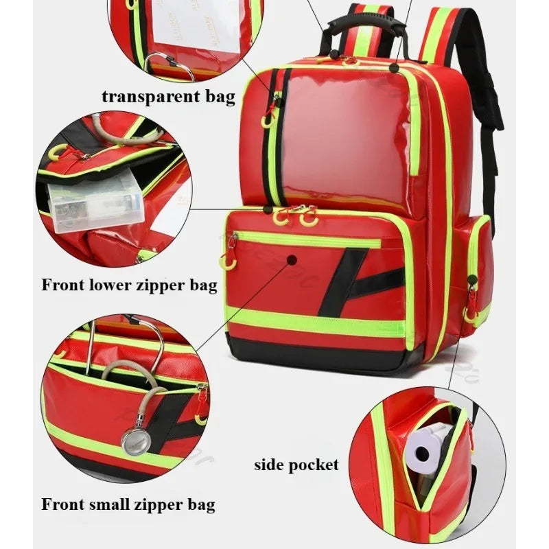 Portable Travel Emergency Backpack Medical Large Capacity Rescue Backpack Diagnostic and Epidemic Prevention Backpack