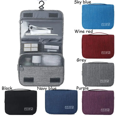High Quality Women Waterproof Cosmetic Bag Travel Makeup Bags Toiletries Organizer Hanging Dry And Wet Separation Storage Bag