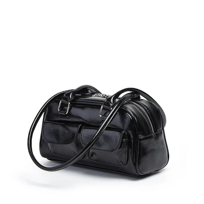 New Women's Bag Bowling Bag 2024 New Niche Joker Boston Bag Tote Bag Underarm Shoulder Bag