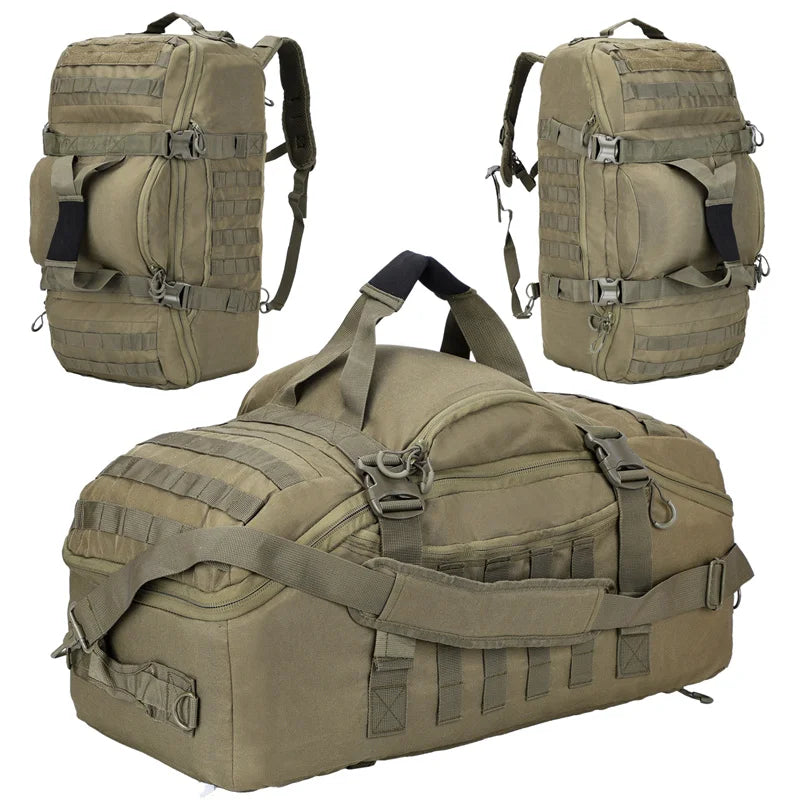 LQARMY 45L 80L Camping Backpacks Men Tactical Backpack Molle Hiking Travel Climbing Rucksack Sports Gym Duffel Bag