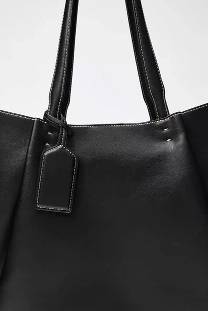 Fashion Ruched Women big Handbags Designer PU Leather Shoulder Bag High Quality Crossbody Bags Women Bucket Bag Female Clutch